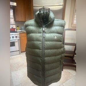 Ralph Lauren Men's Olive Quilted Vest